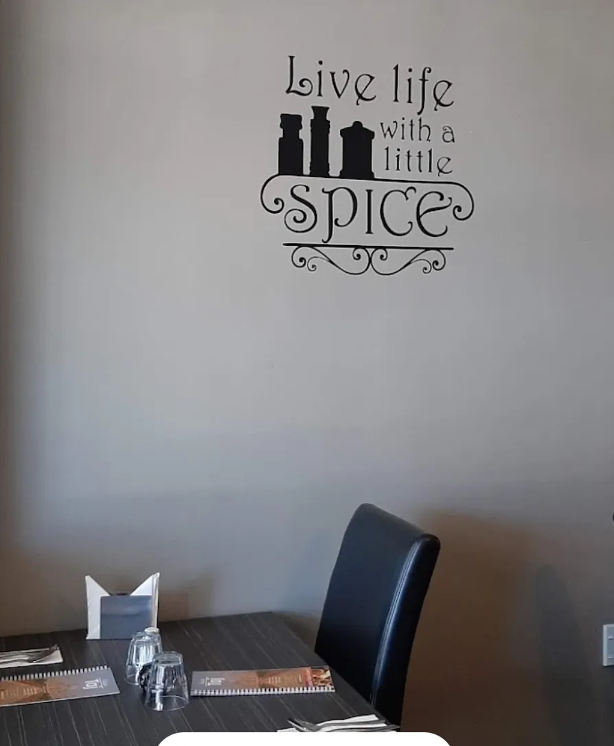 Wall art reading 